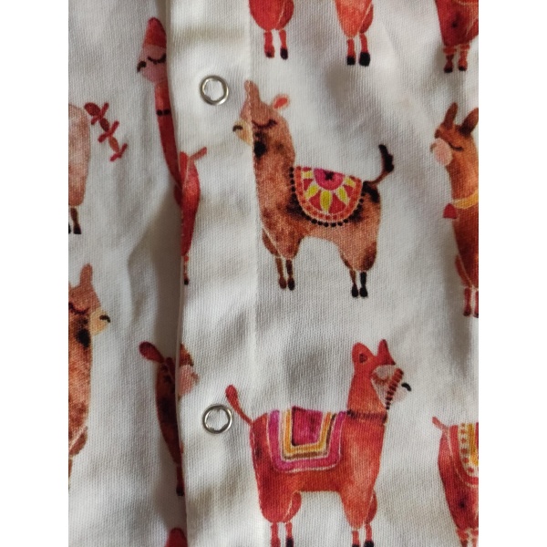 The Llama Drama Romper with Silicone Feet - Image 5